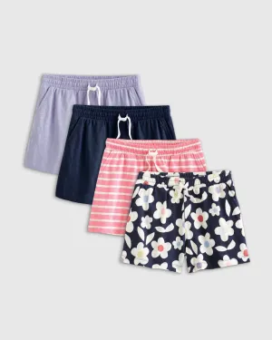 100% Organic Cotton Slub Field Short 4-Pack