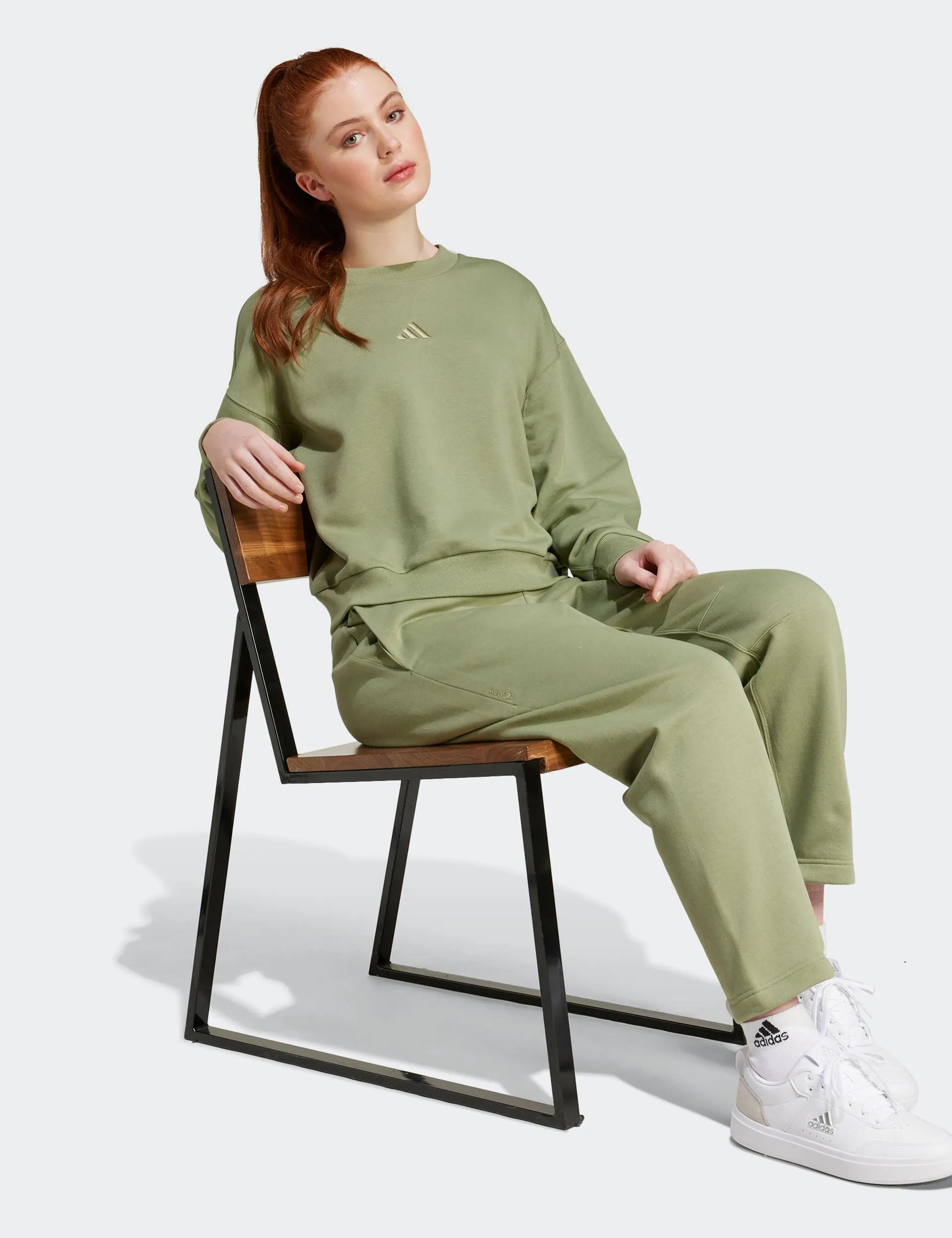 ALL SZN Fleece Loose Sweatshirt - Tent Green