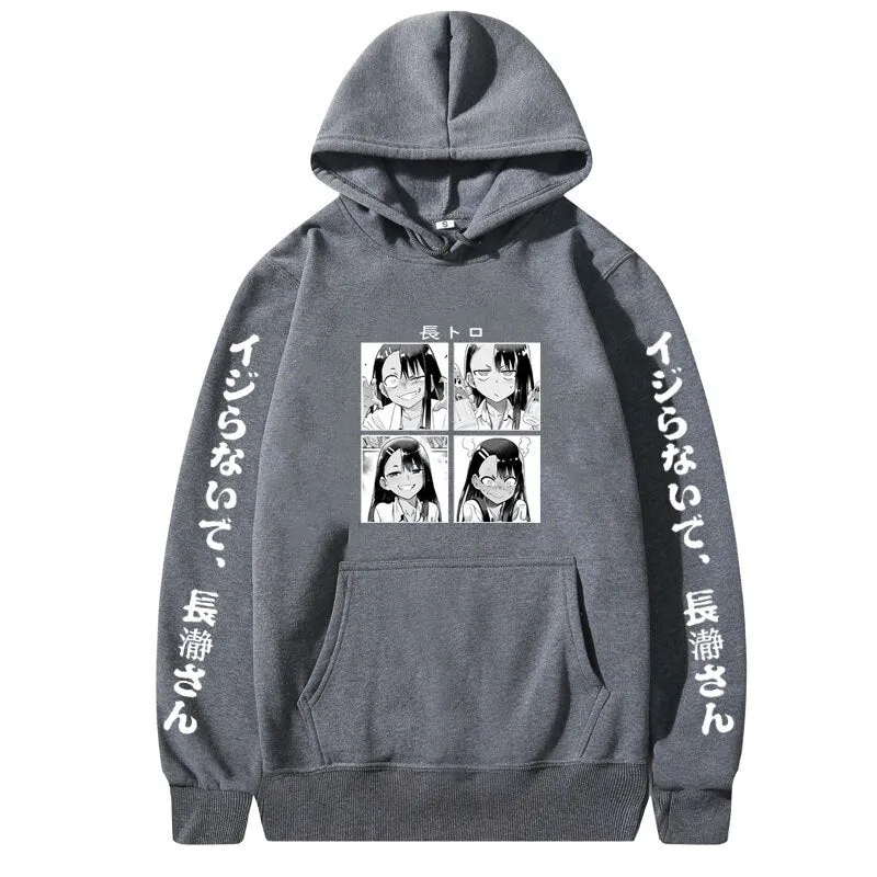 Anime Don't Toy with Me Miss Nagatoro Hoodie Men Women Casual Fashion Oodie Womens Loose Streetwear Woman Gift Hoody Sweatshirt