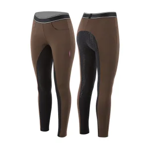 Animo Nylan Full Grip  Breeches Brown