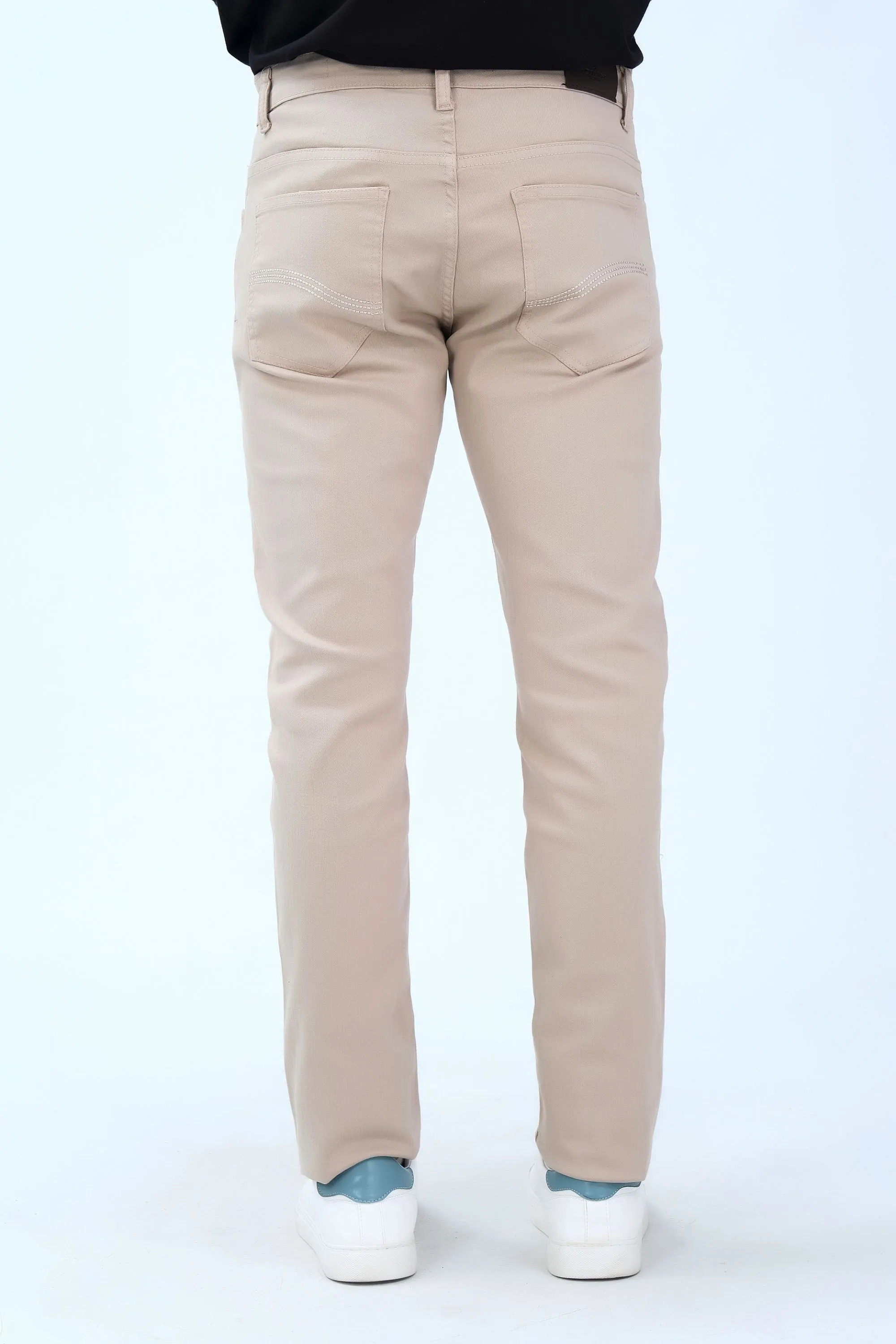 Beige Smart Fit Fashion Pants