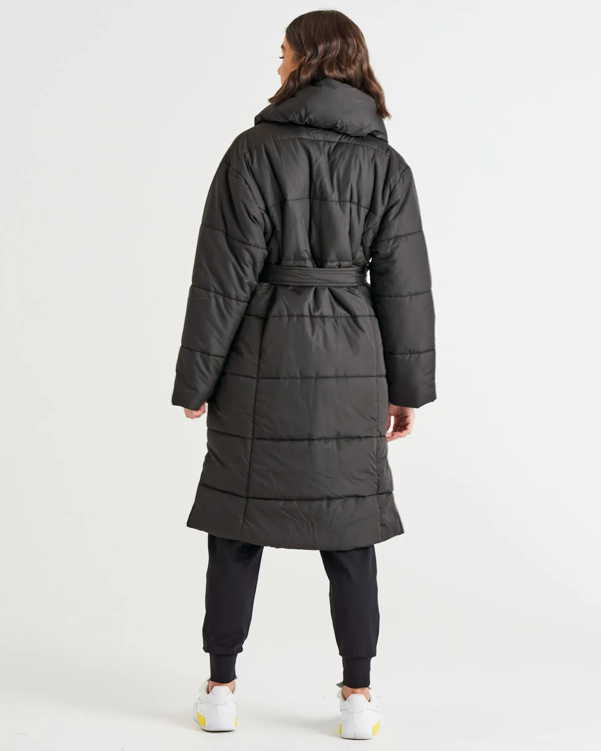 Betty Basics Shawl Puffer Jacket - Black