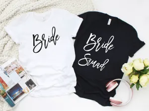 Bride Shirt - Bride Squad Shirts - Bachelorette Party  T Shirts - Bachelorette Vacation Shirts