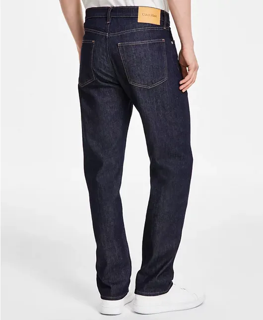 Calvin Klein Men's Standard Straight Fit Jeans Blue Rinse 33 x 30