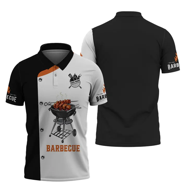 CHEF - Personalized Name 3D Black & White All Over Printed Shirt