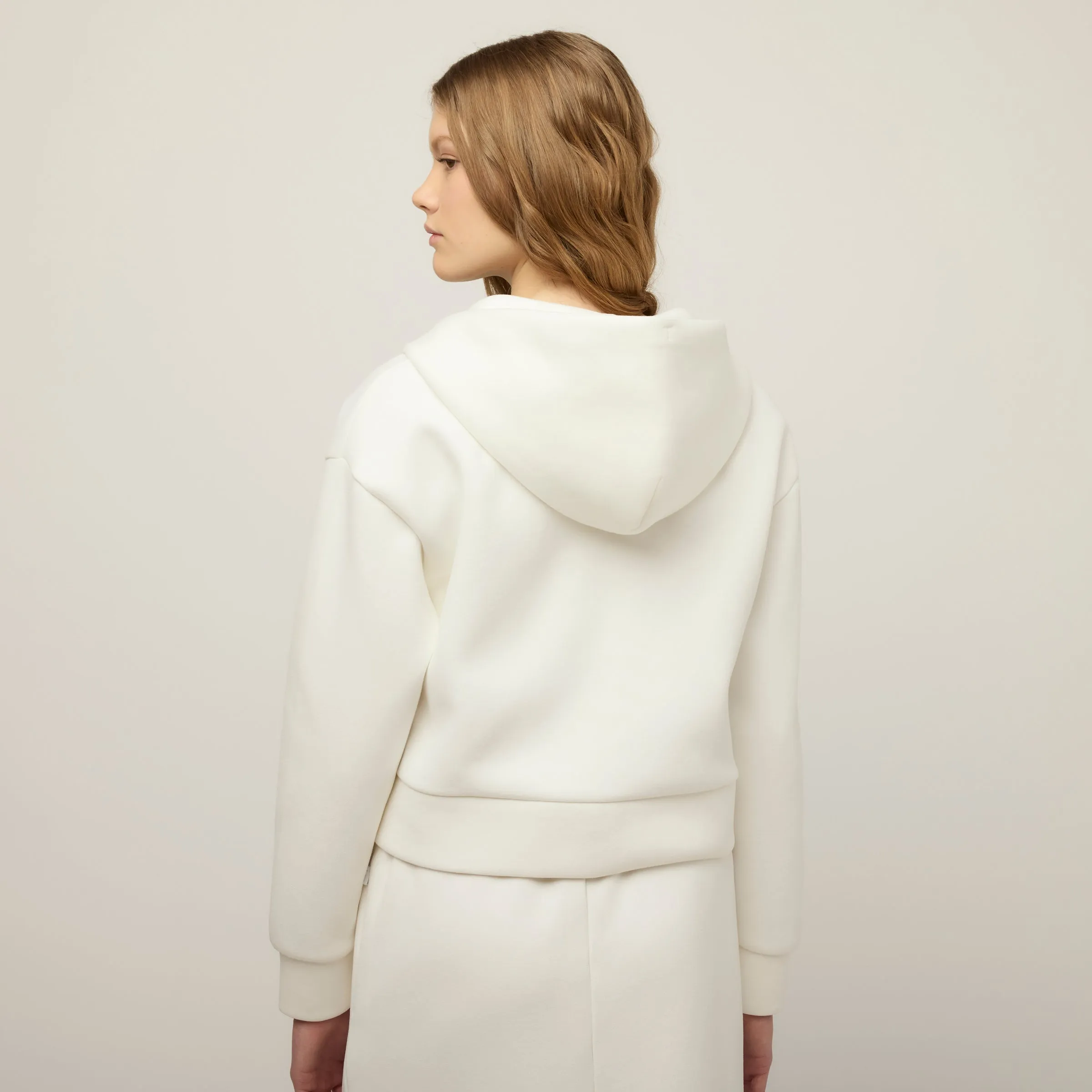 Cloud Fleece Crop Zip Hoodie