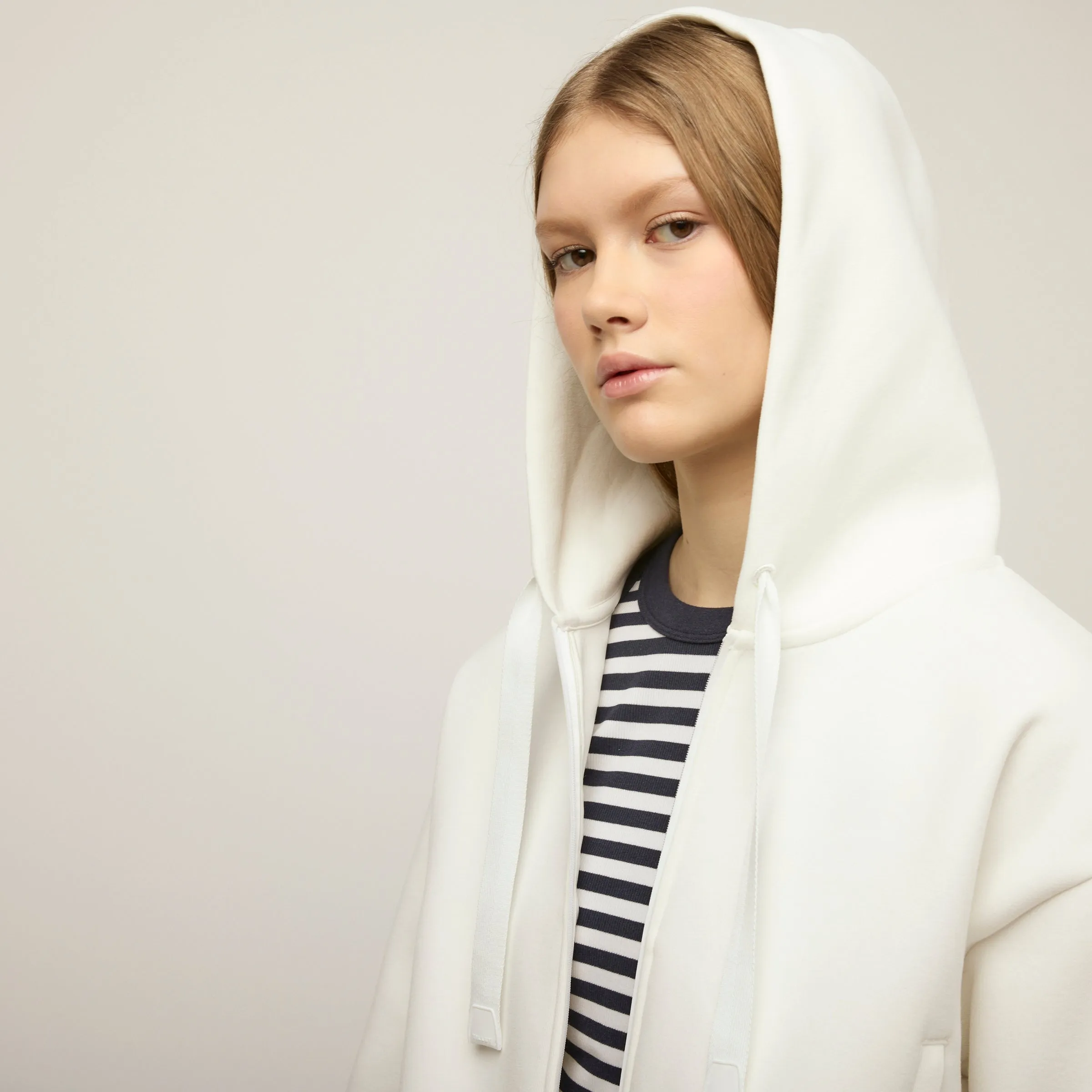 Cloud Fleece Crop Zip Hoodie