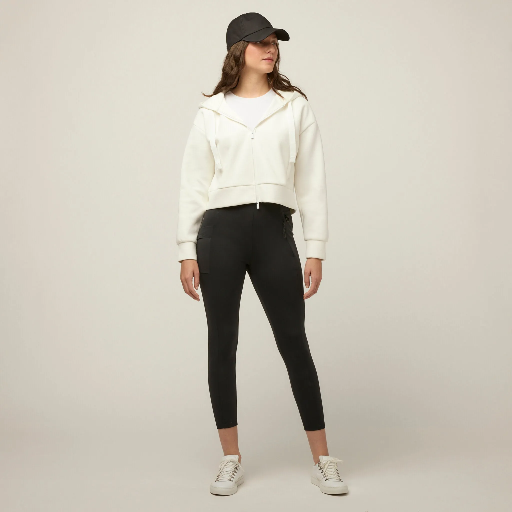 Cloud Fleece Crop Zip Hoodie