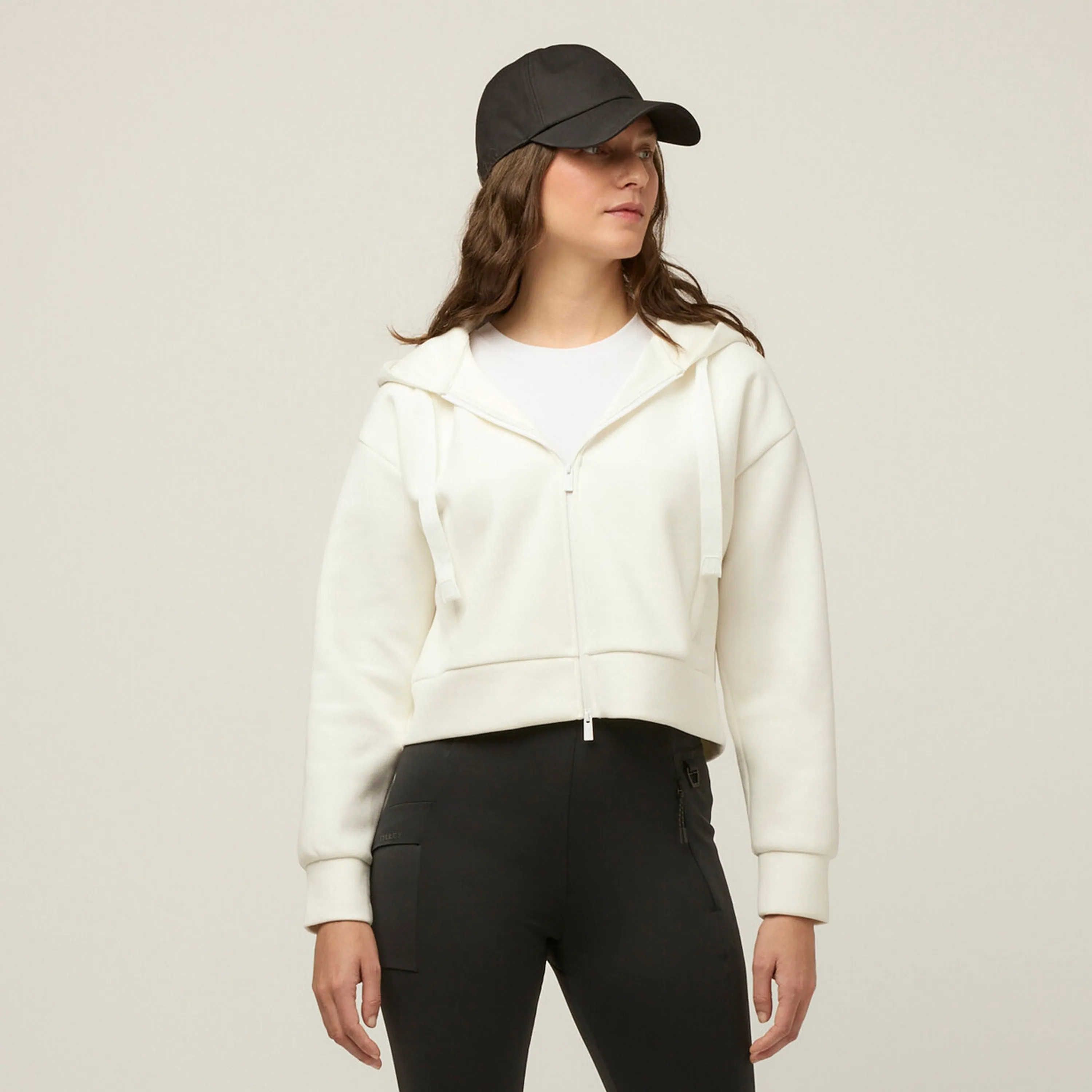 Cloud Fleece Crop Zip Hoodie