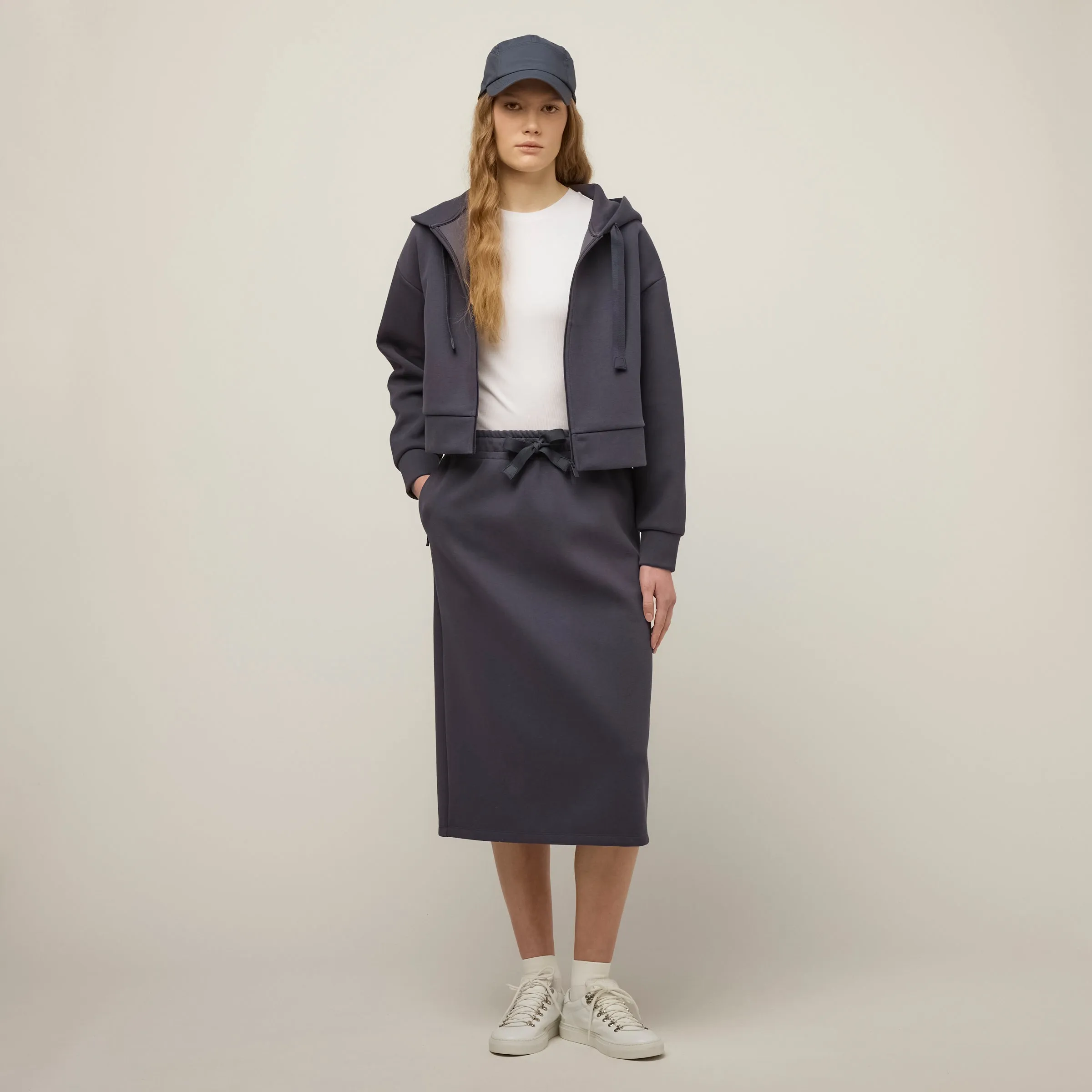 Cloud Fleece Crop Zip Hoodie