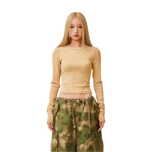 Compass Rush Slim Fit Sports Top In Sand
