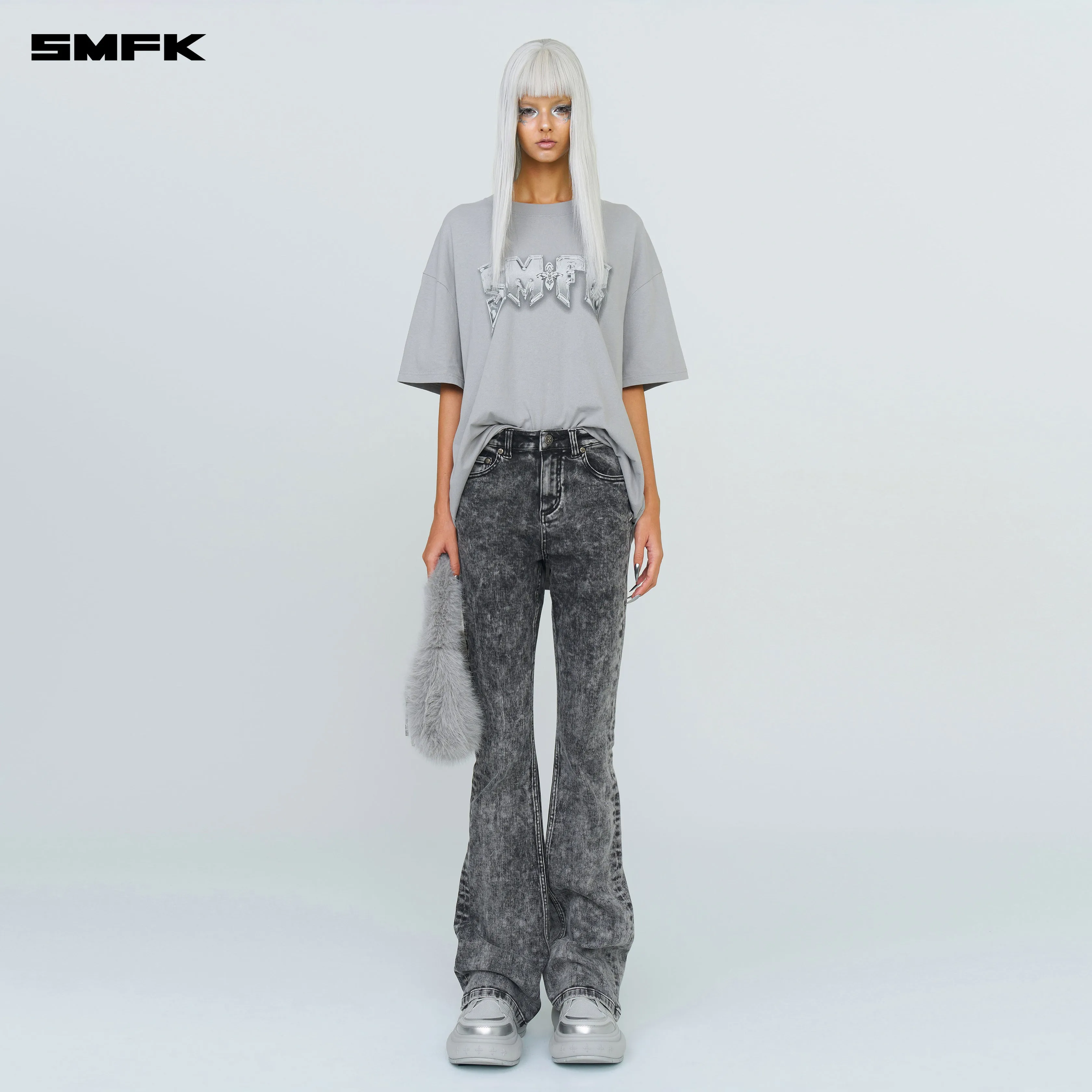 Compass SMFK Metal Rock Loose Tee Gray