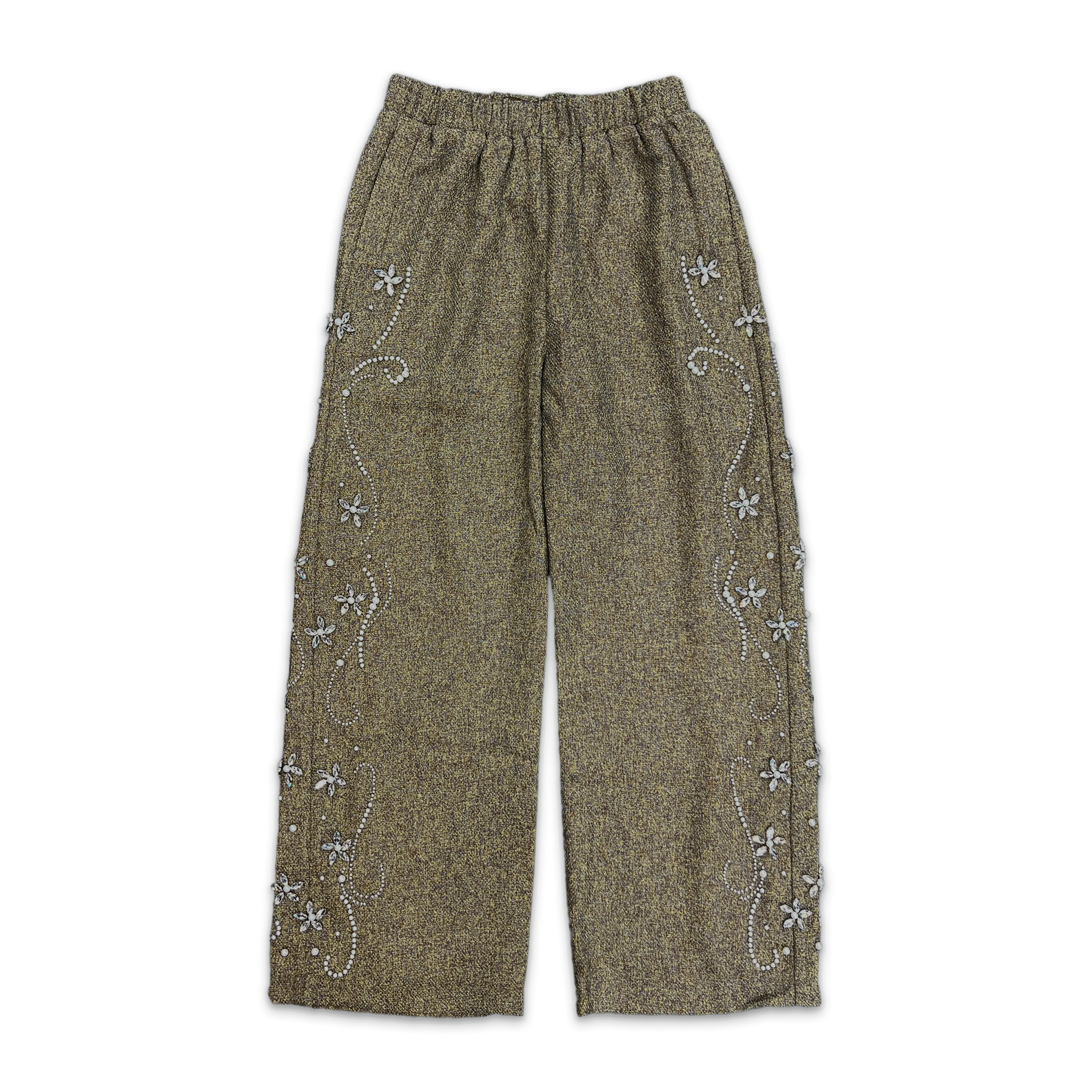 Diamond Floral Pants "Green"