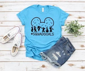 Disney Characters Squad Goals T Shirt- Squad Goals Disney Shirt - Mickey Goofy Donald Pluto