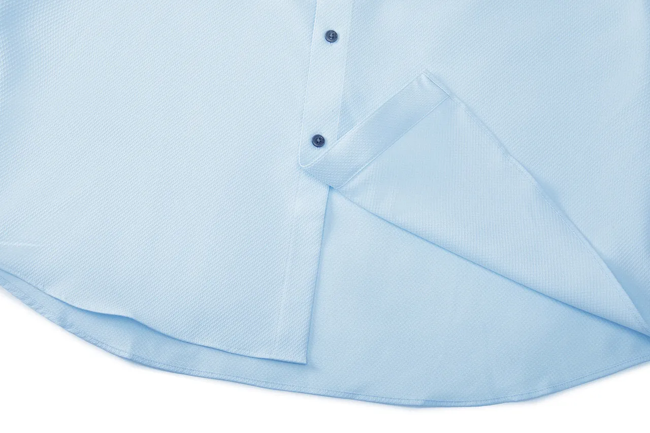 Dry Textured Shirt in Smart Fit Design Detail Collar
