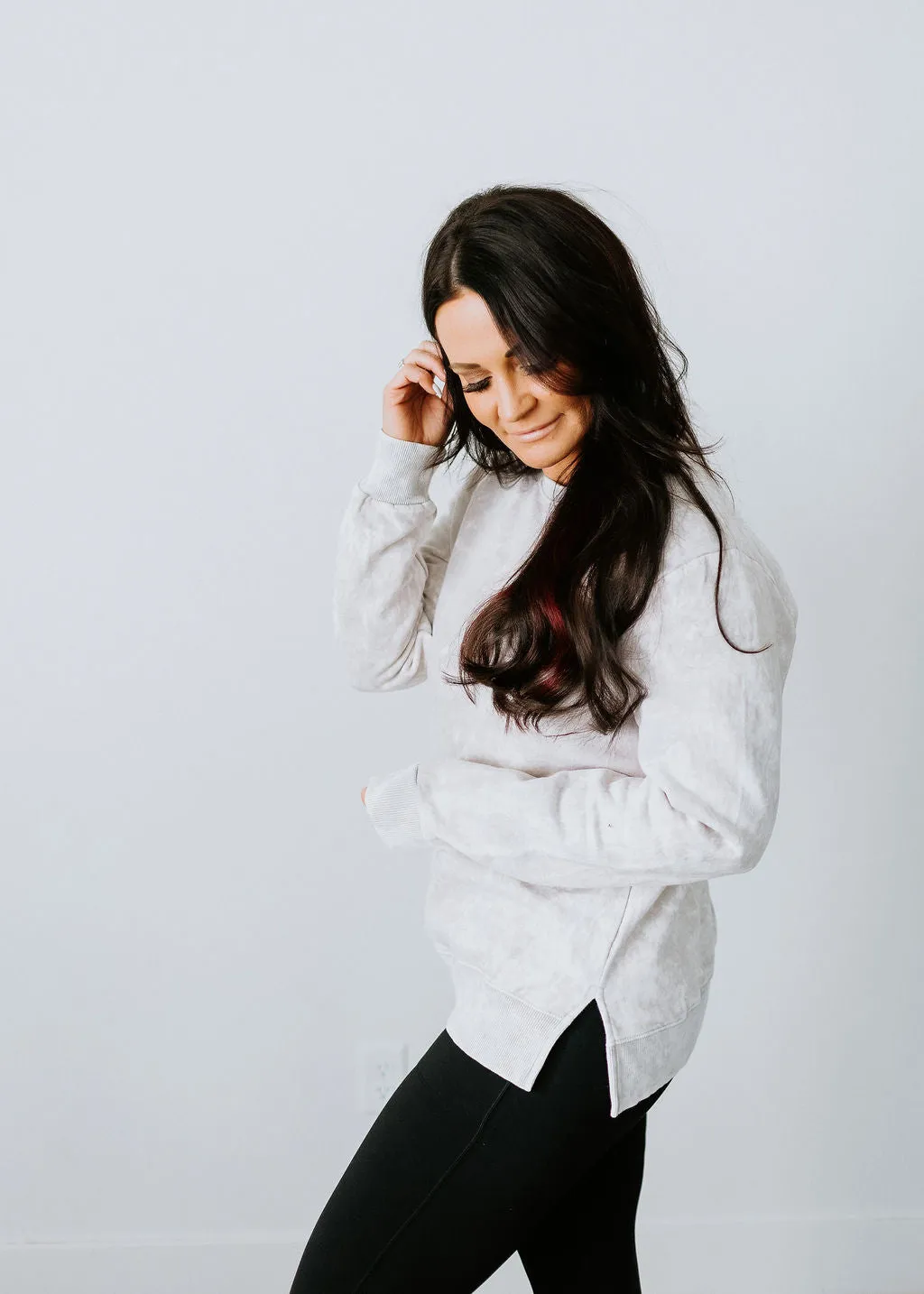 Fleur Washed Crew by Lily & Lottie