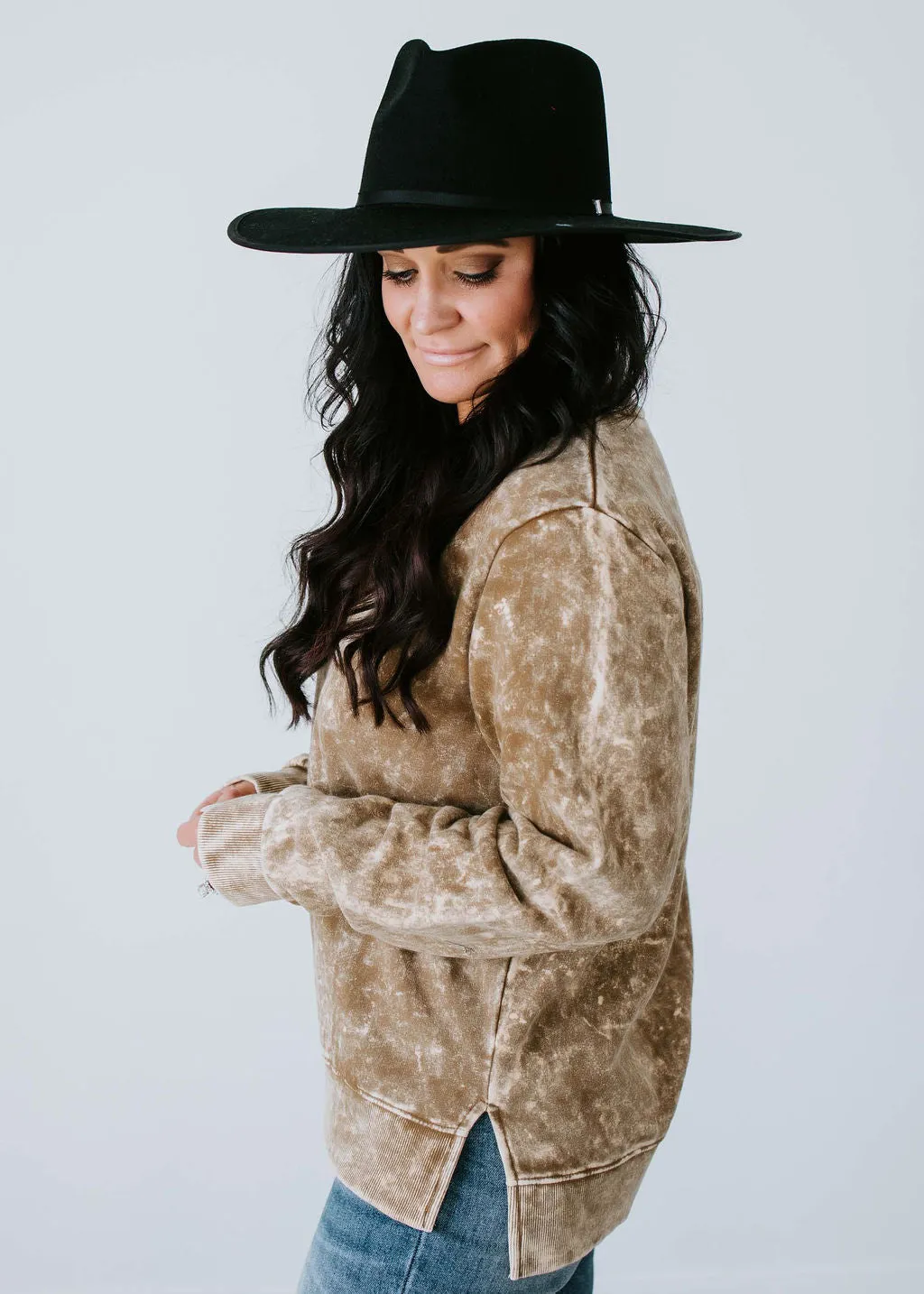 Fleur Washed Crew by Lily & Lottie