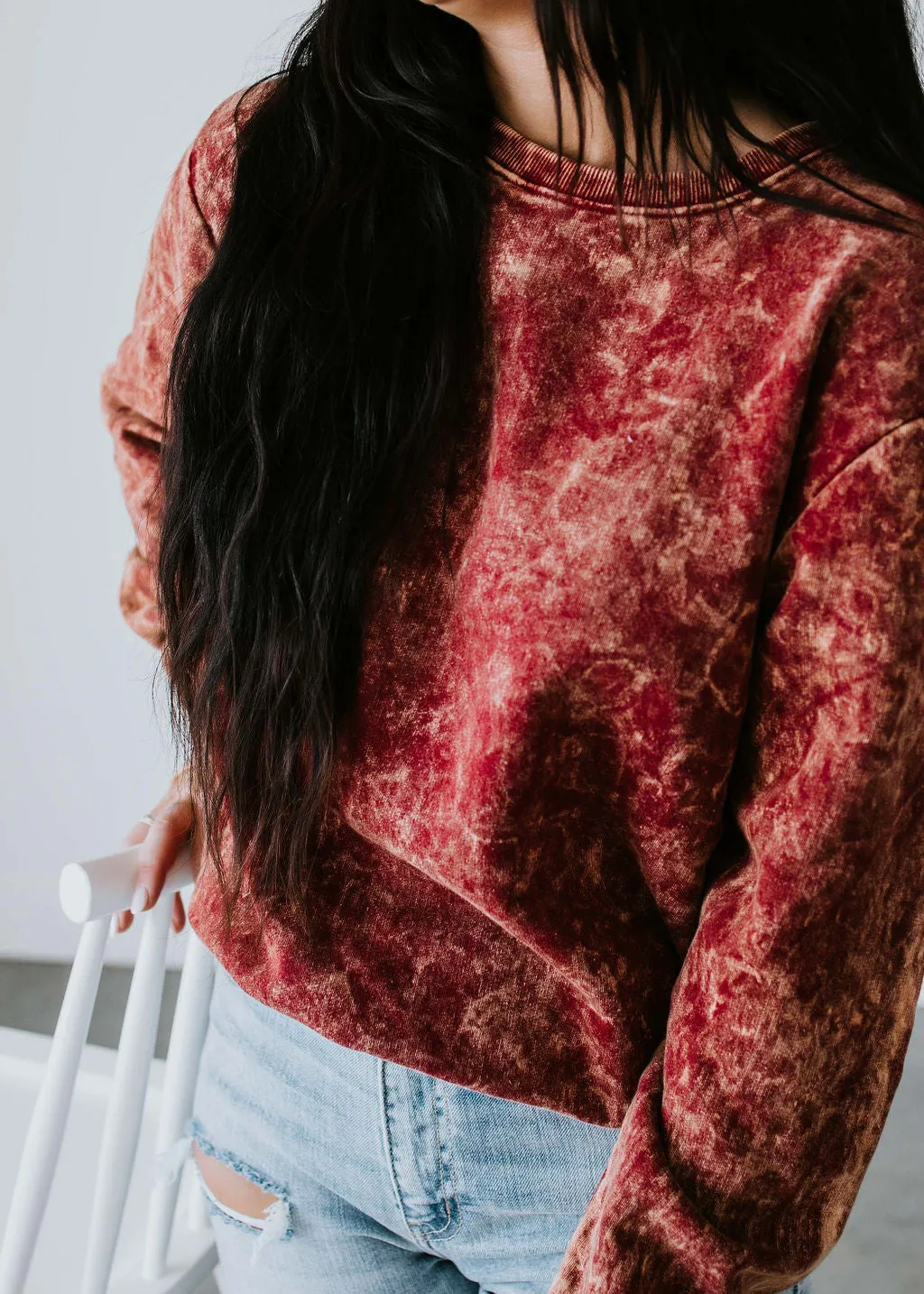 Fleur Washed Crew by Lily & Lottie