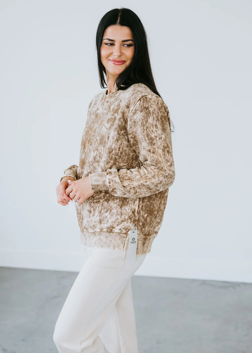 Fleur Washed Crew by Lily & Lottie