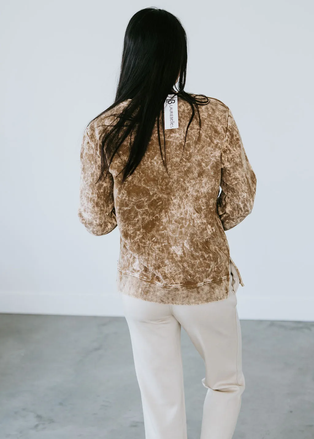 Fleur Washed Crew by Lily & Lottie