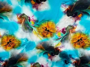 Floral Romance - Digital Faux Silk Cotton Floral Romance - Digital Faux Silk Cotton
