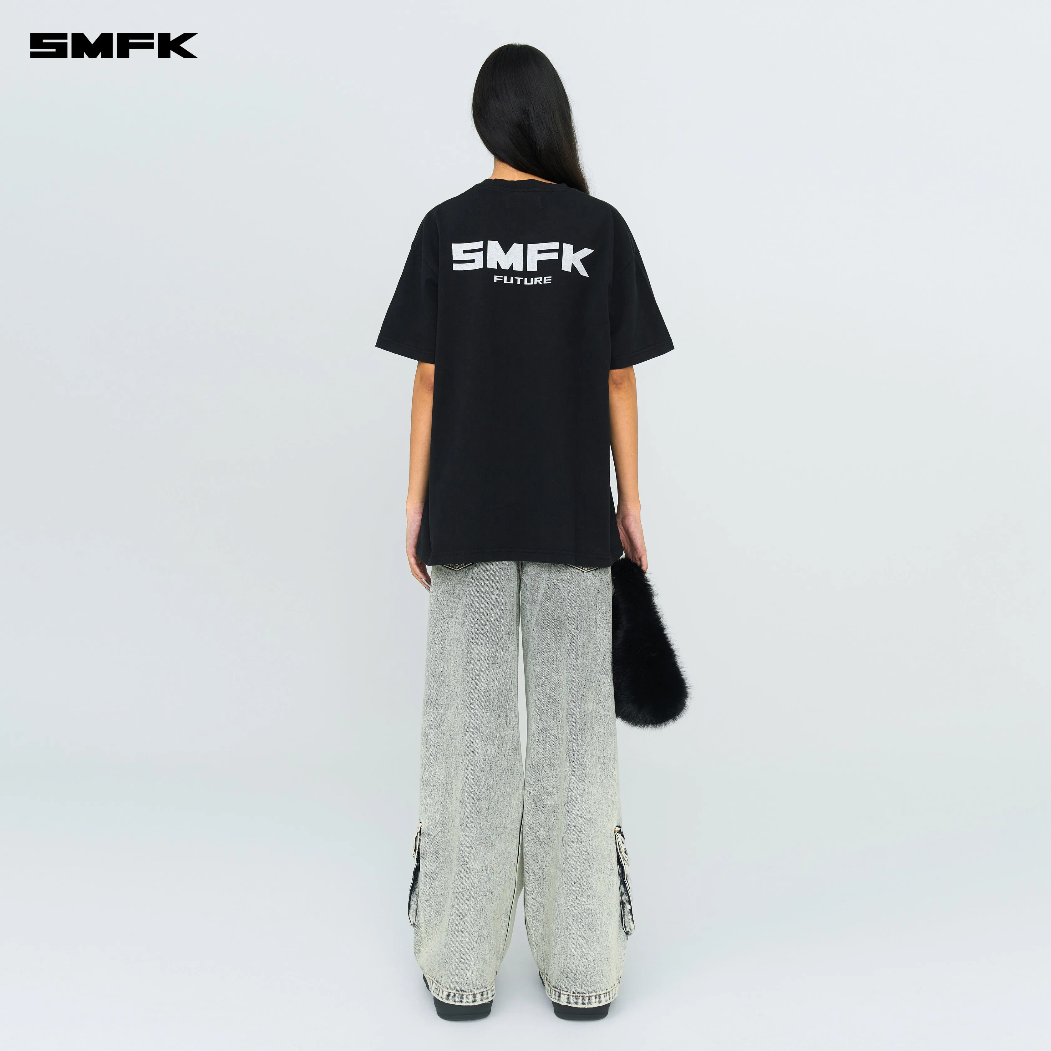 FUTURE SMFK Logo Standard Loose Tee Black