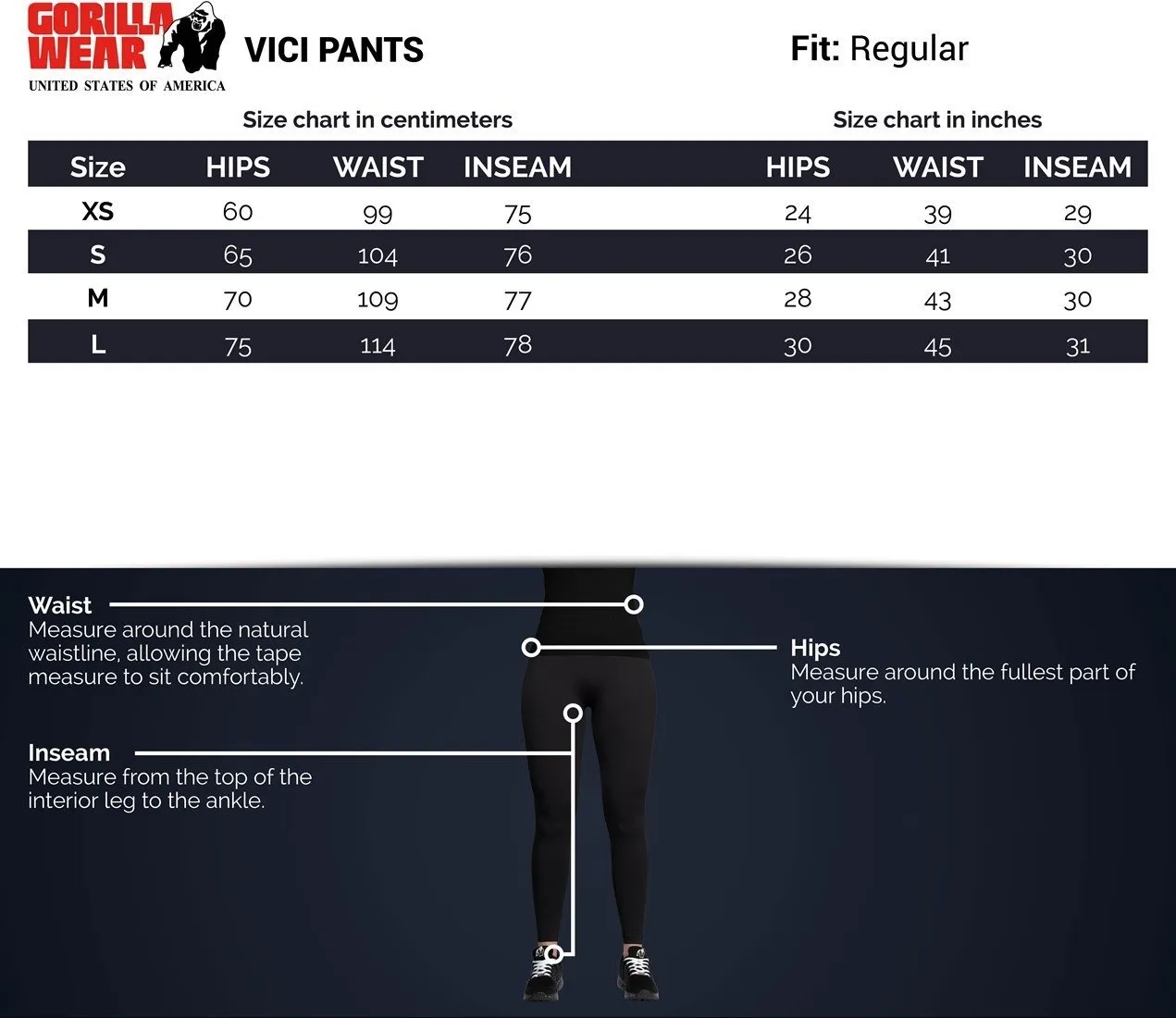 Gorilla Wear Vici Pants - Anthracite