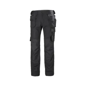 Helly Hansen Men's Construction Work Pants 77467 – Oxford 2-Way Stretch, Hanging & Knee Pad Pockets, Reinforced, Durable Workwear | Sizes 30-44