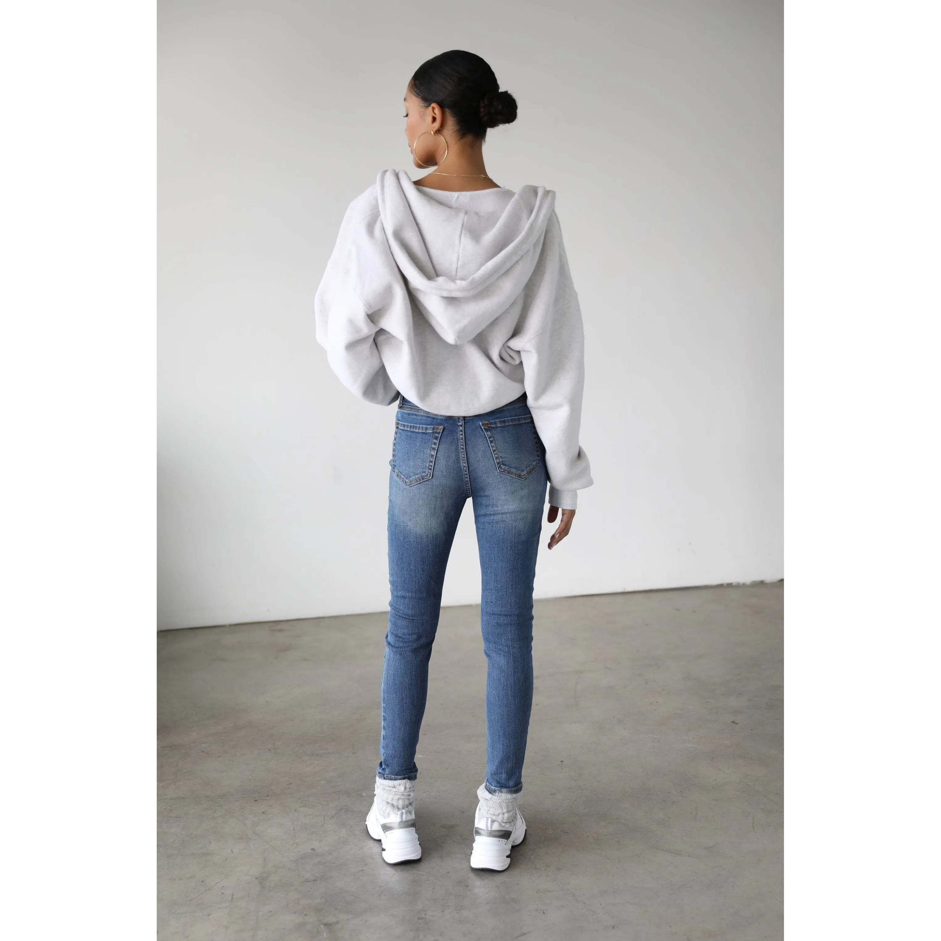 HIGH RISE SKINNY STRETCH DENIM JEANS - DG7120KM