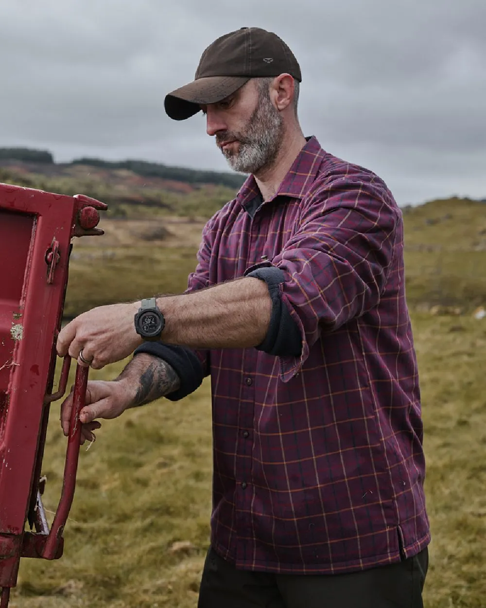 Hoggs of Fife Micro Fleece Lined Shirt