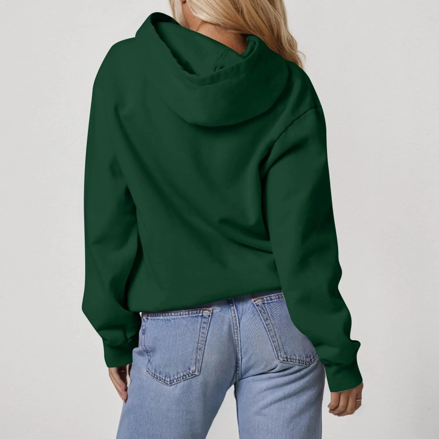 Hoodies for Women Fleece Oversized Hooded Sweatshirt with Pocket Casual Long Sleeve Workout Pullover Sweaters Tops