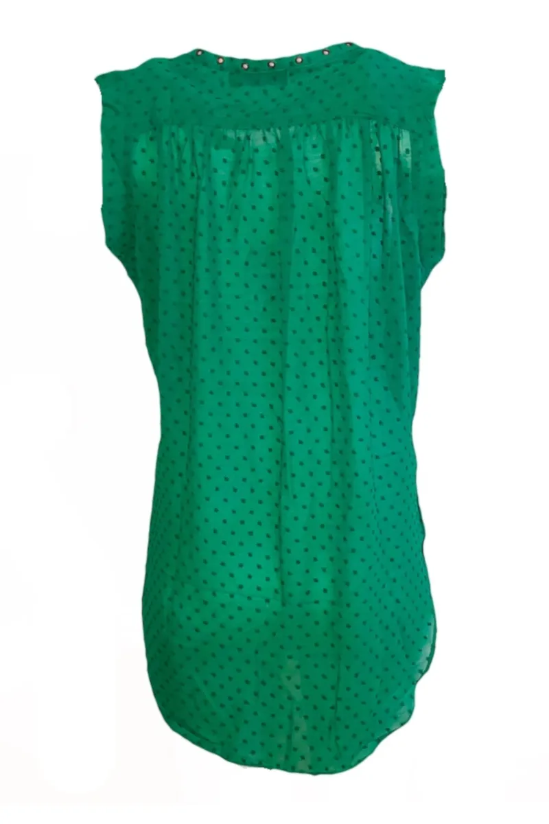 Inzagi - Riley Rivet Top Green