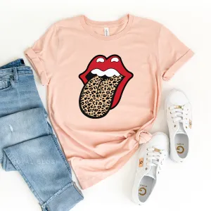 Leopard Tongue Relaxed Unisex T-shirt