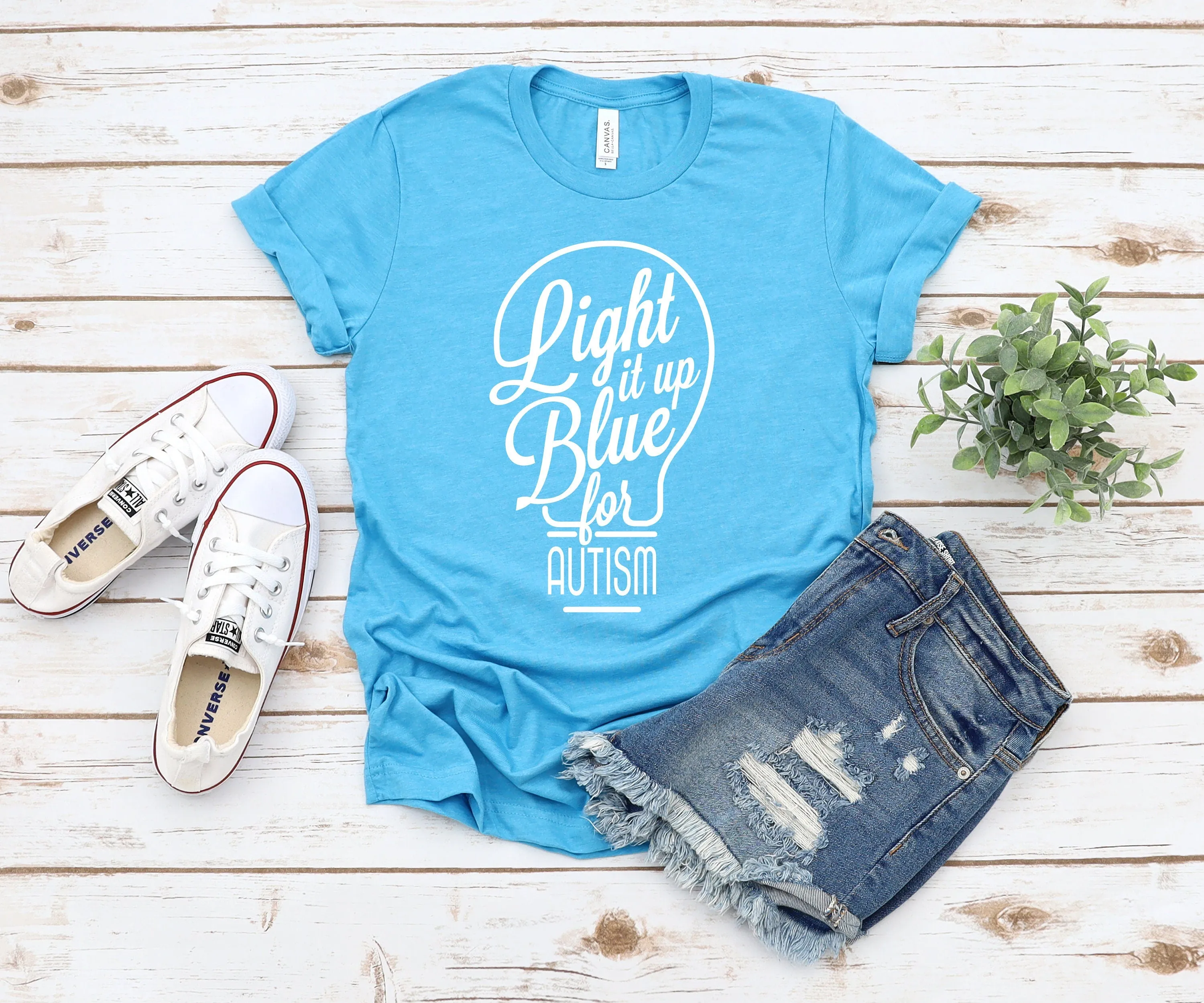 Light it up Blue Autism Shirt -Mom Life T Shirt- Teacher Shirts - Spectrum - SPED Shirt - Autism Awareness