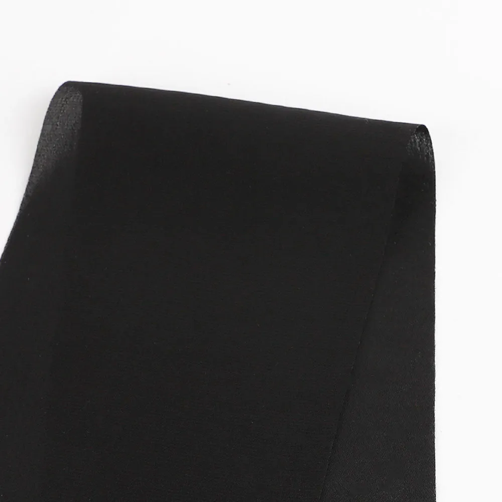 Lightweight Poly Satin Lining - Black