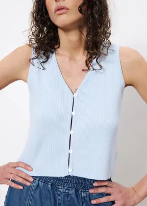 Maurane Top- Light Blue