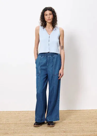 Maurane Top- Light Blue