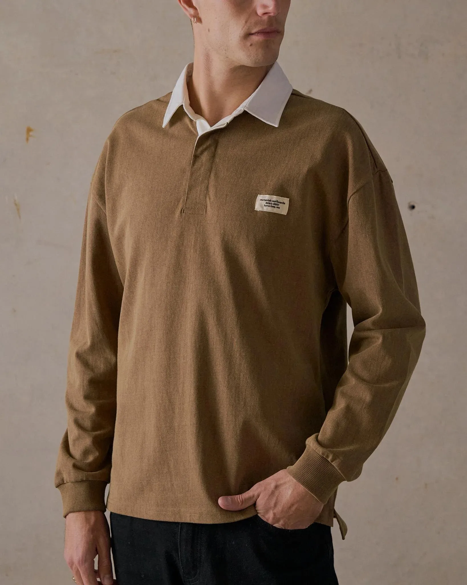 McTavish Rugby Polo Brown