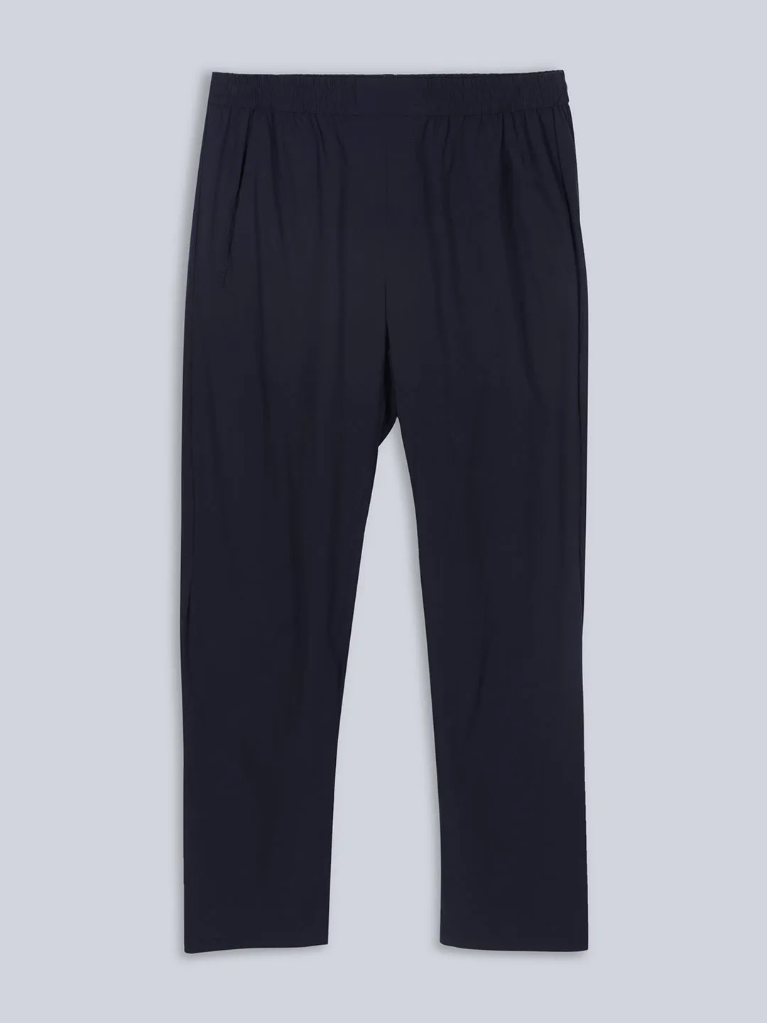 Men Navy Pant Smart Fit