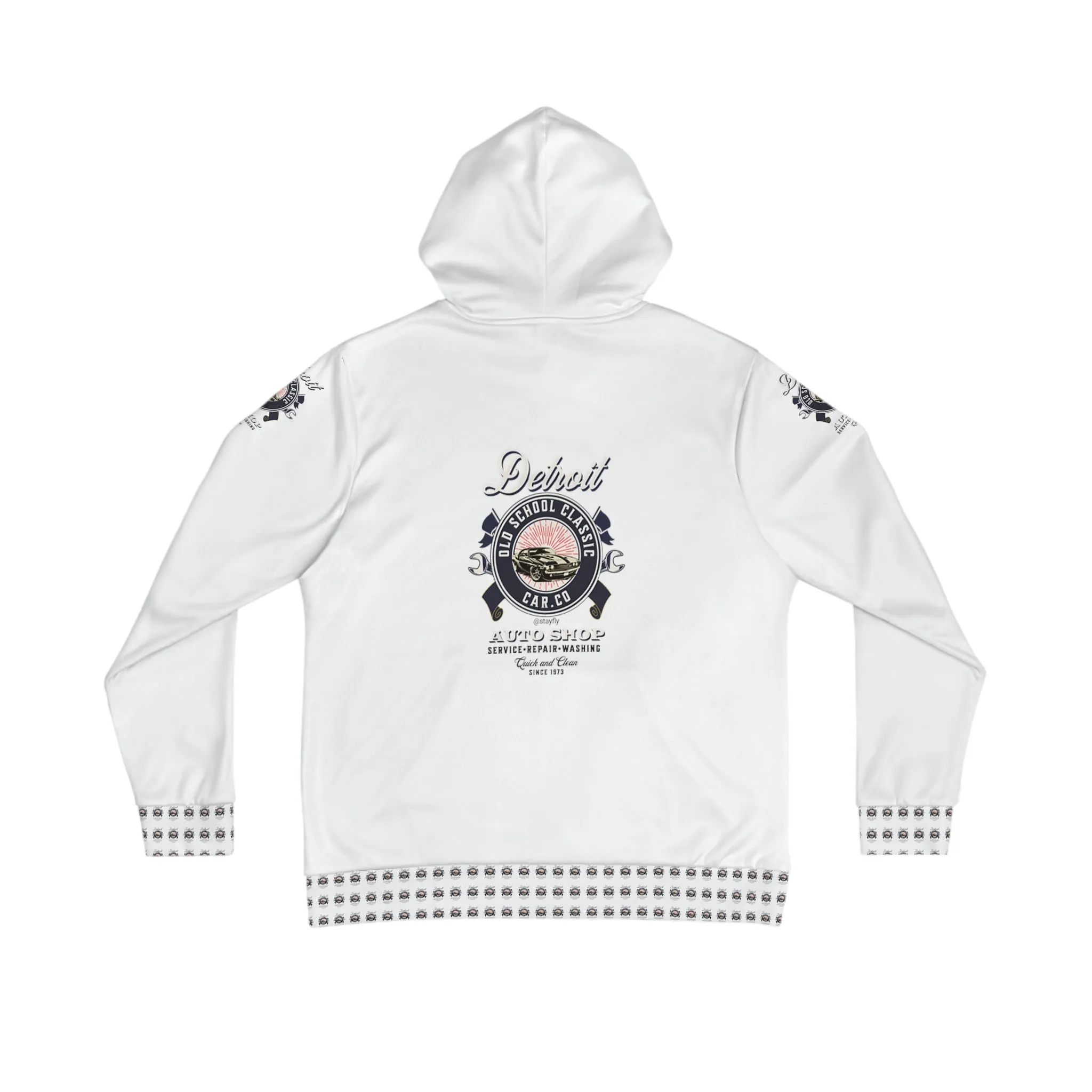 Men's Hoodie (AOP) Detroit Old School Classic Car Co.