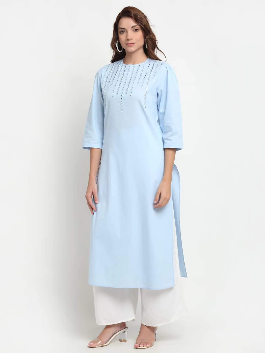 Mirror Blue Kurti
