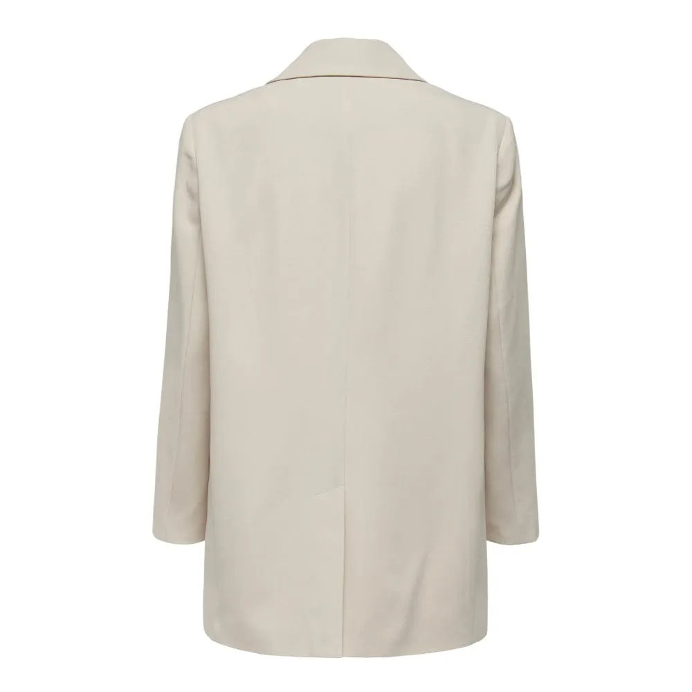 Only Long Basic Blazer In Pumice Stone