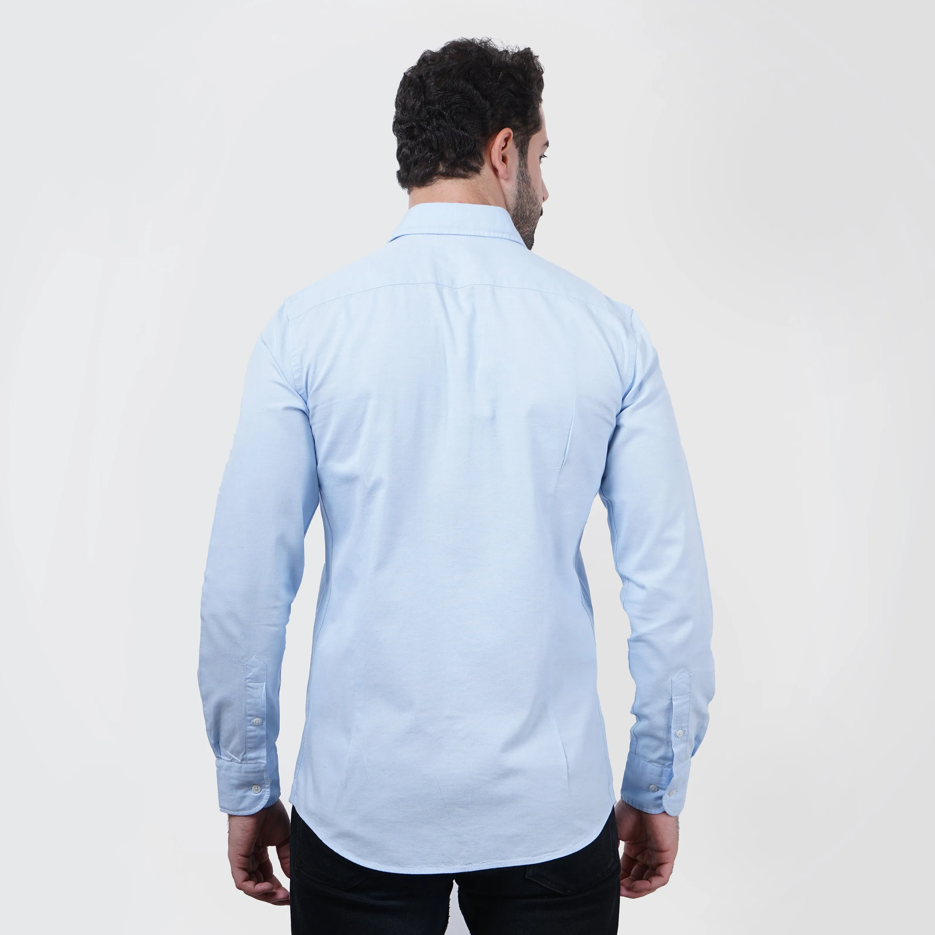 Original Massimo Dutti - Light Blue Slim Fit Shirt
