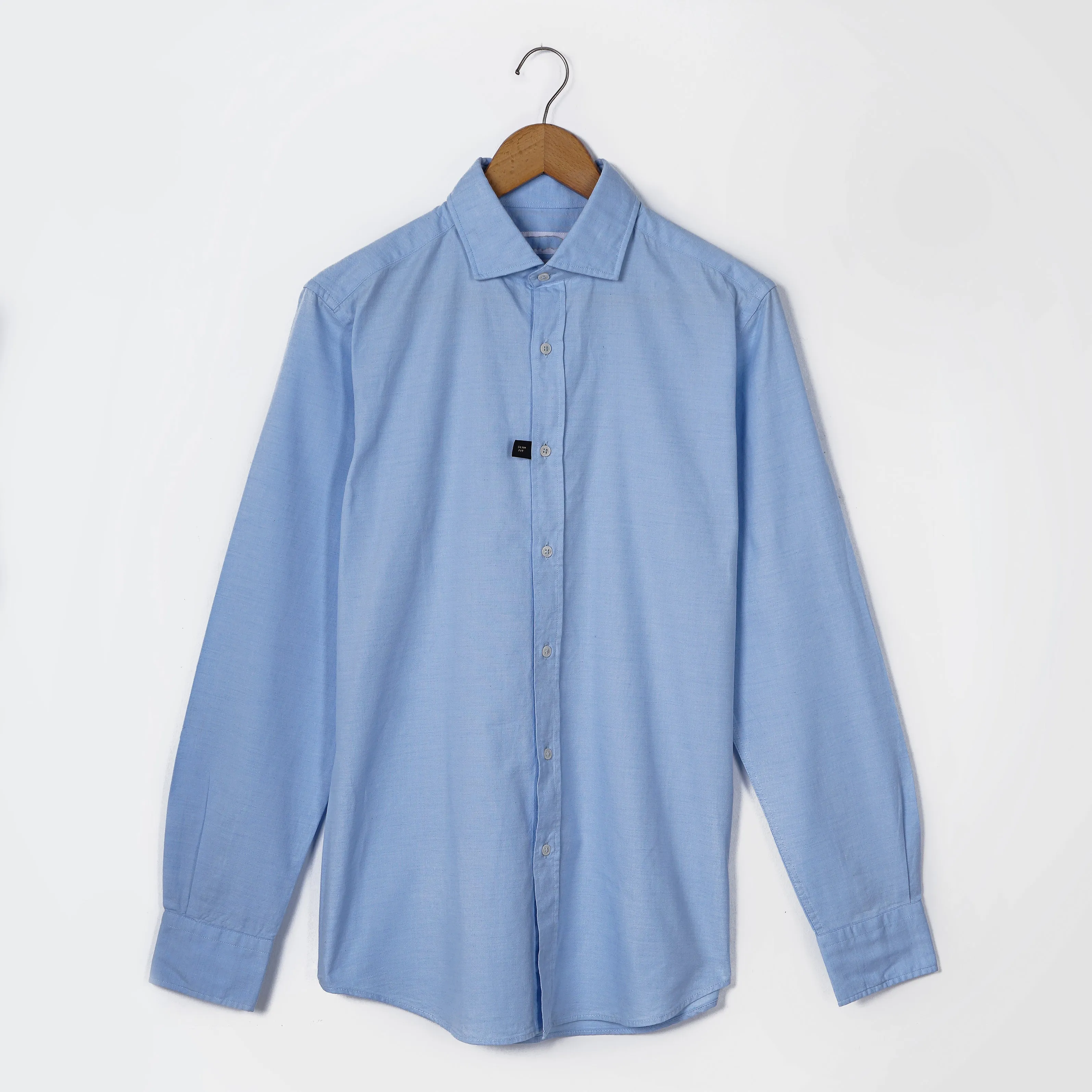 Original Massimo Dutti - Light Blue Slim Fit Shirt