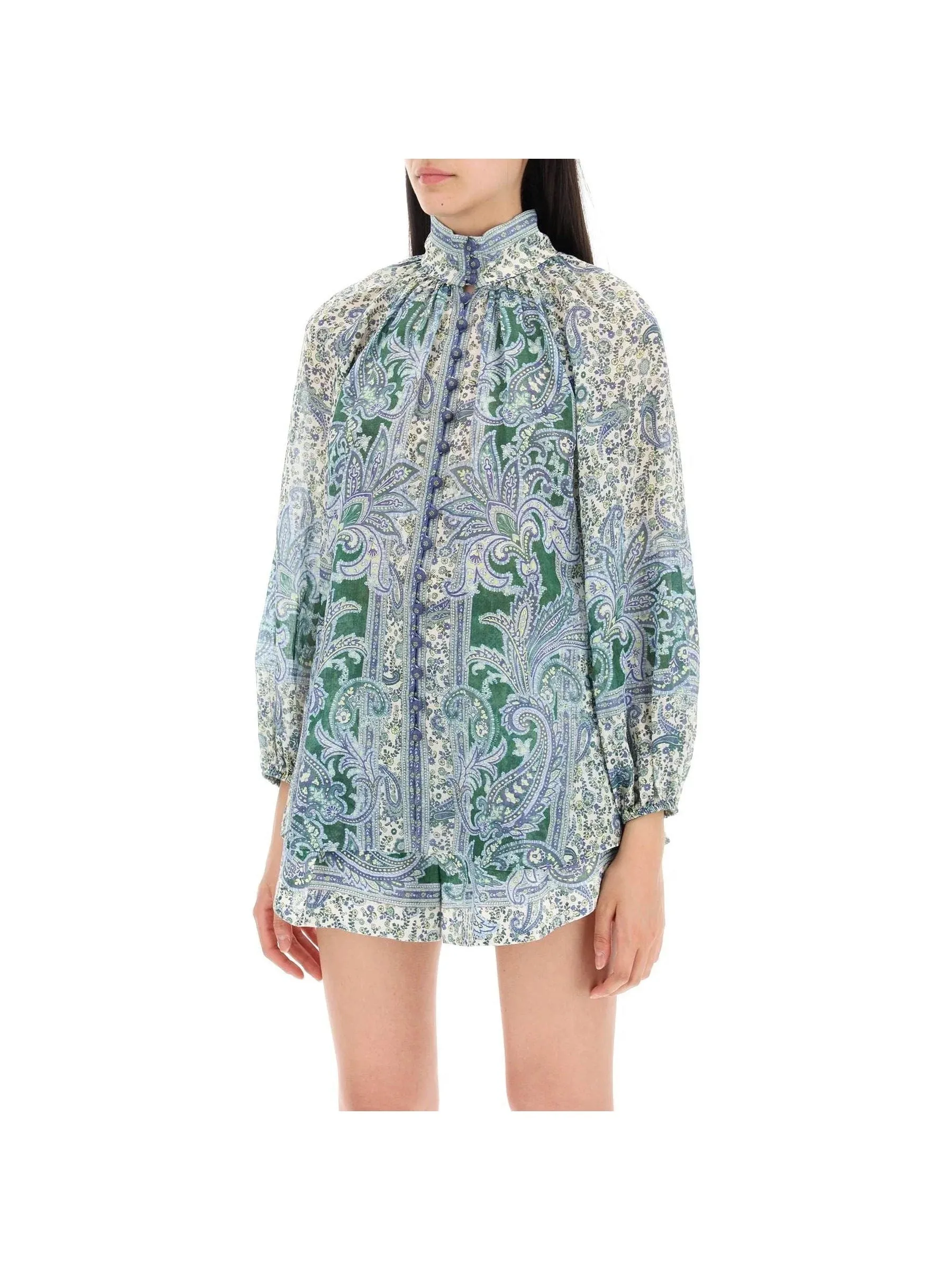 Paisley Ramie Top