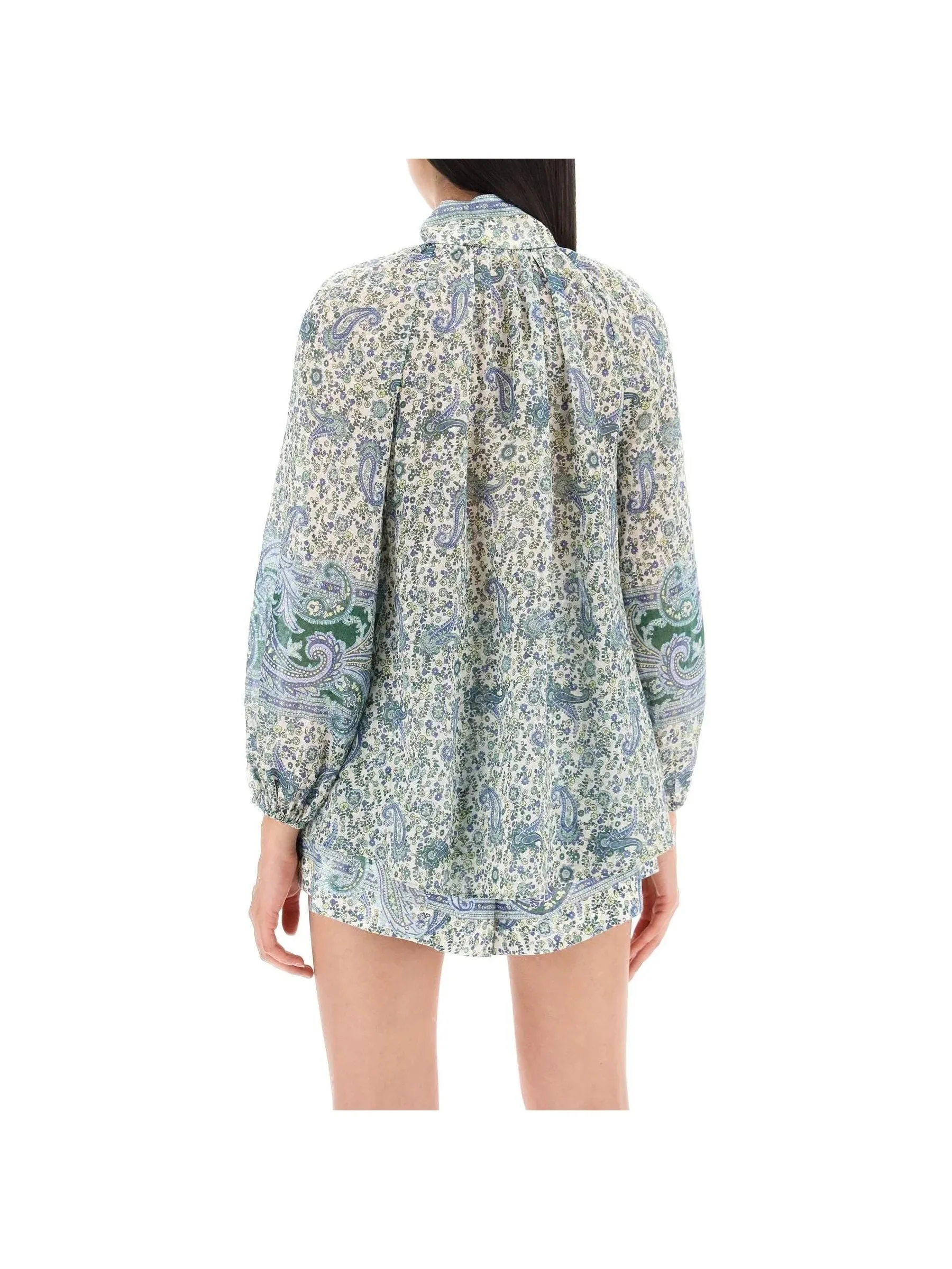 Paisley Ramie Top