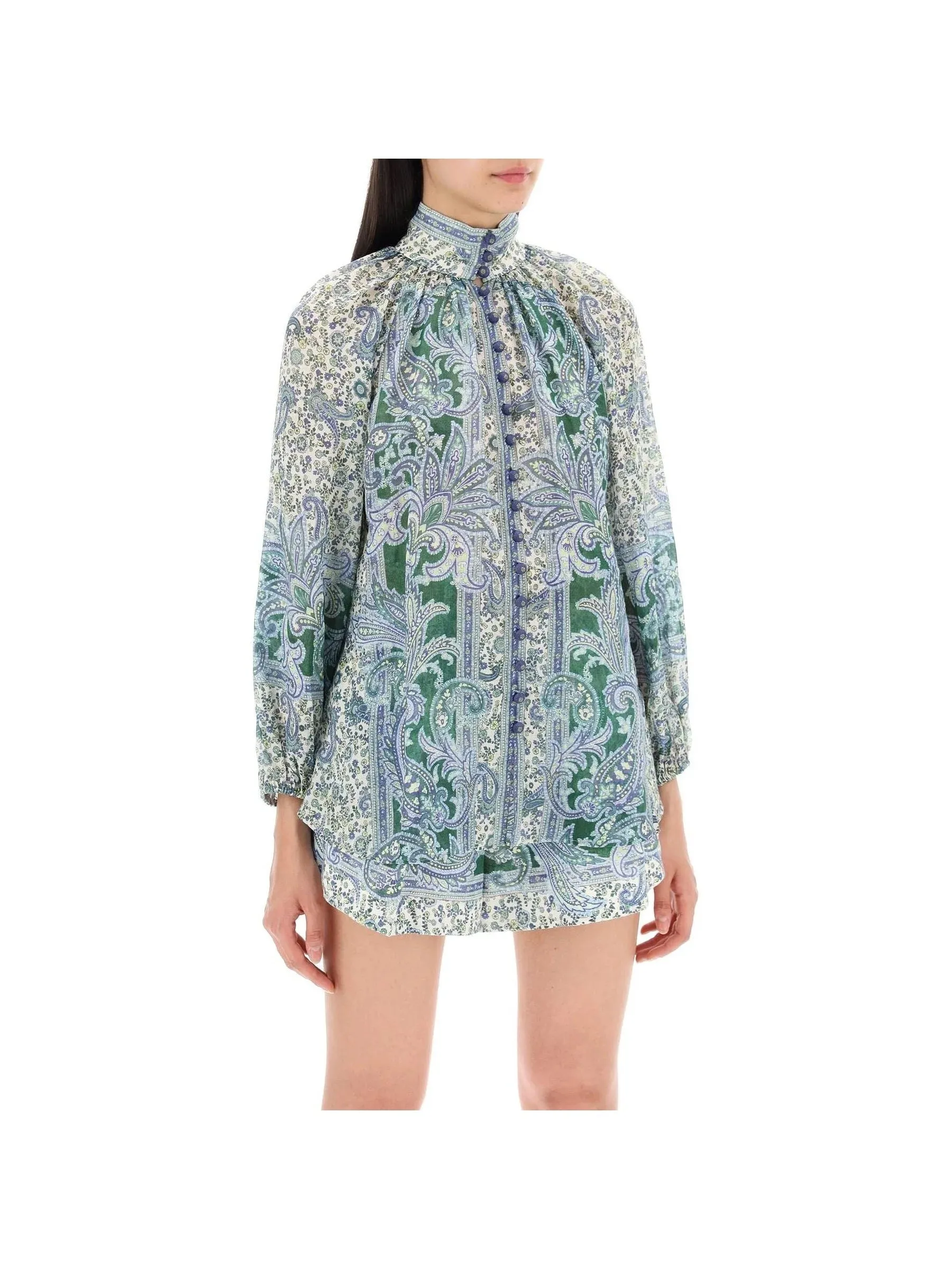 Paisley Ramie Top