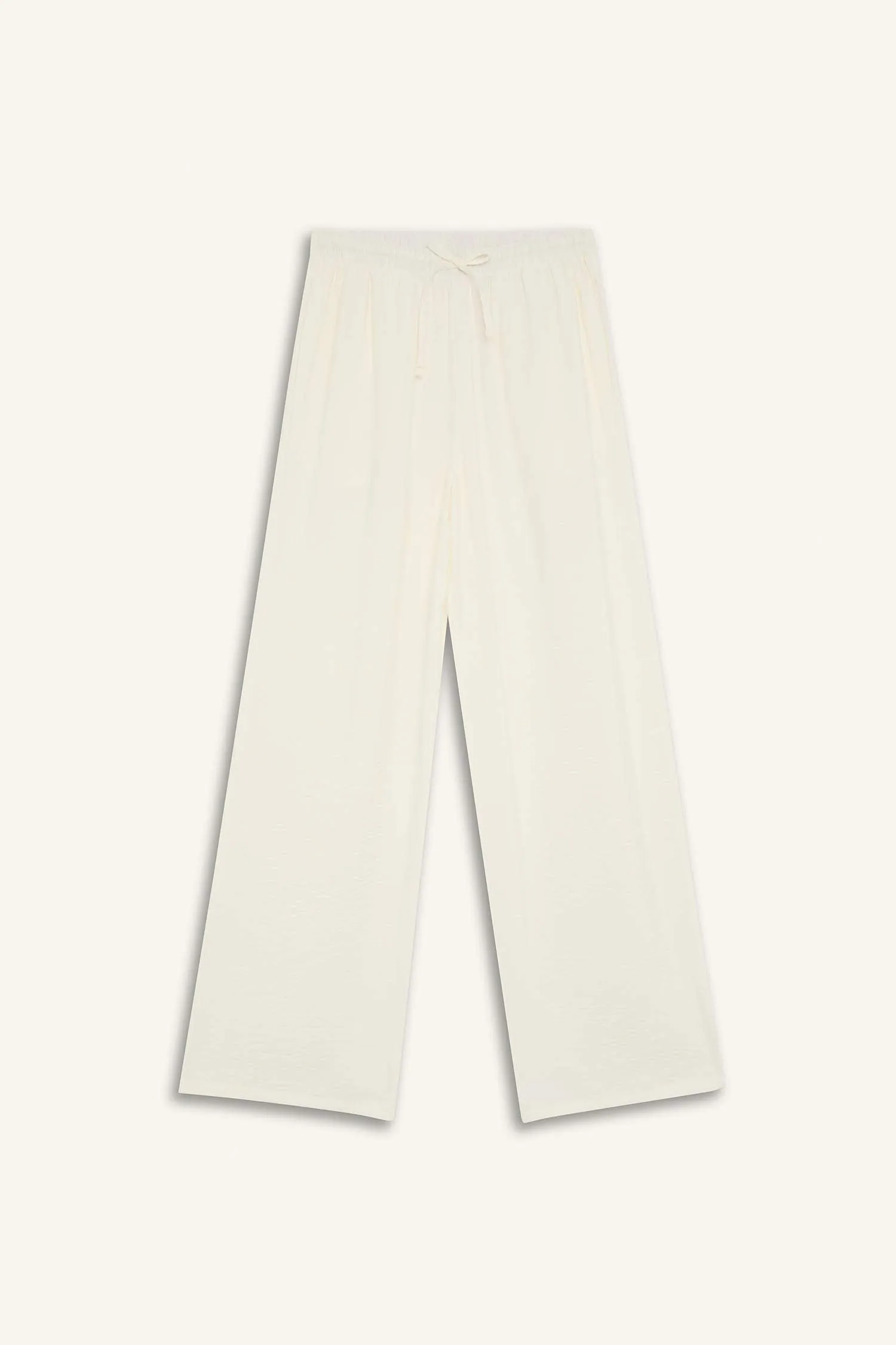 Regular Fit Flexible Clear Beach Pants-Fall in Love