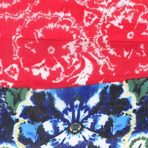 Royal | Mix Sheer Woven Print (30 Yard Roll @ $1.90/Yard) - SKU 6173A #S148