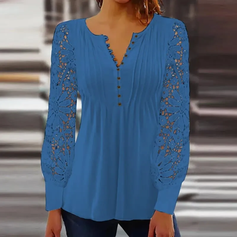 Ruby Witte Blouse - Comfortabel Katoen - Chic en Casual